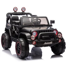 24V Children's Toy Car with Storage Box Slow Start Portable Pull Rod Ride for
