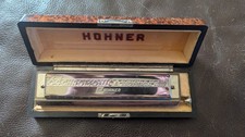Vintage HOHNER 64 Chromonica Harmonica Professional Model Key C 4 Octaves