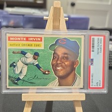 Topps 1956 Monte Irvin #194 Chicago Cubs PSA NM - 7 Graded MLB Baseball Card