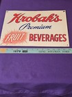 Original HROBAK'S FRUIT BEVERAGES TIN WALL SIGN ( Great Colors!!) 14×10 — photo 7