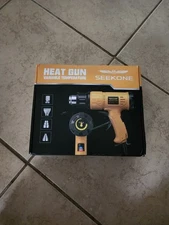 SEEKONE Heat Gun 1800W 122℉-1202℉（50℃- 650℃）Fast Heating Heavy Duty Hot Air Gun 