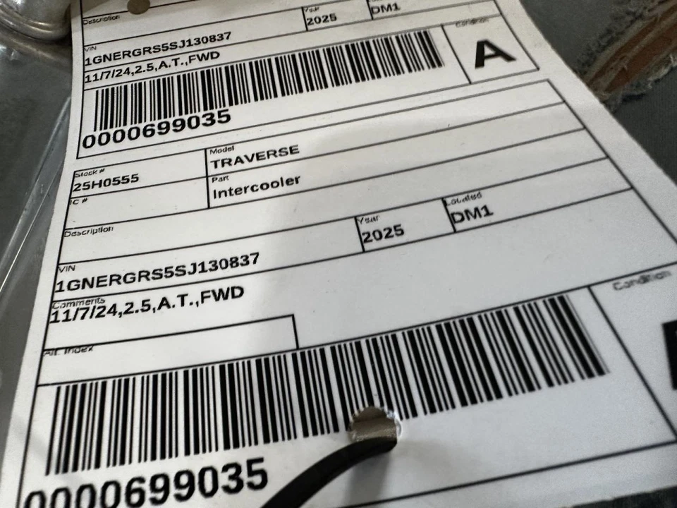 TRAVERSE  2025 Intercooler 2013418 — 第 4/4 张图片