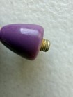 Vintage 80s Retro Purple Bead Necklace Mauve 18.5 Inch Gold Tome Spacers — photo 7