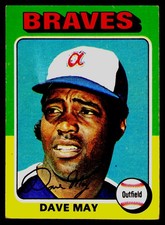 1975 Topps Mini #650 Dave May - VG