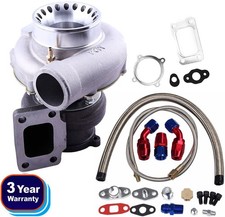 Gt35 Gt3582 Universal Turbo Charger T3 4 Bolts Flange .7 Ar .63 Ar Woil Lines
