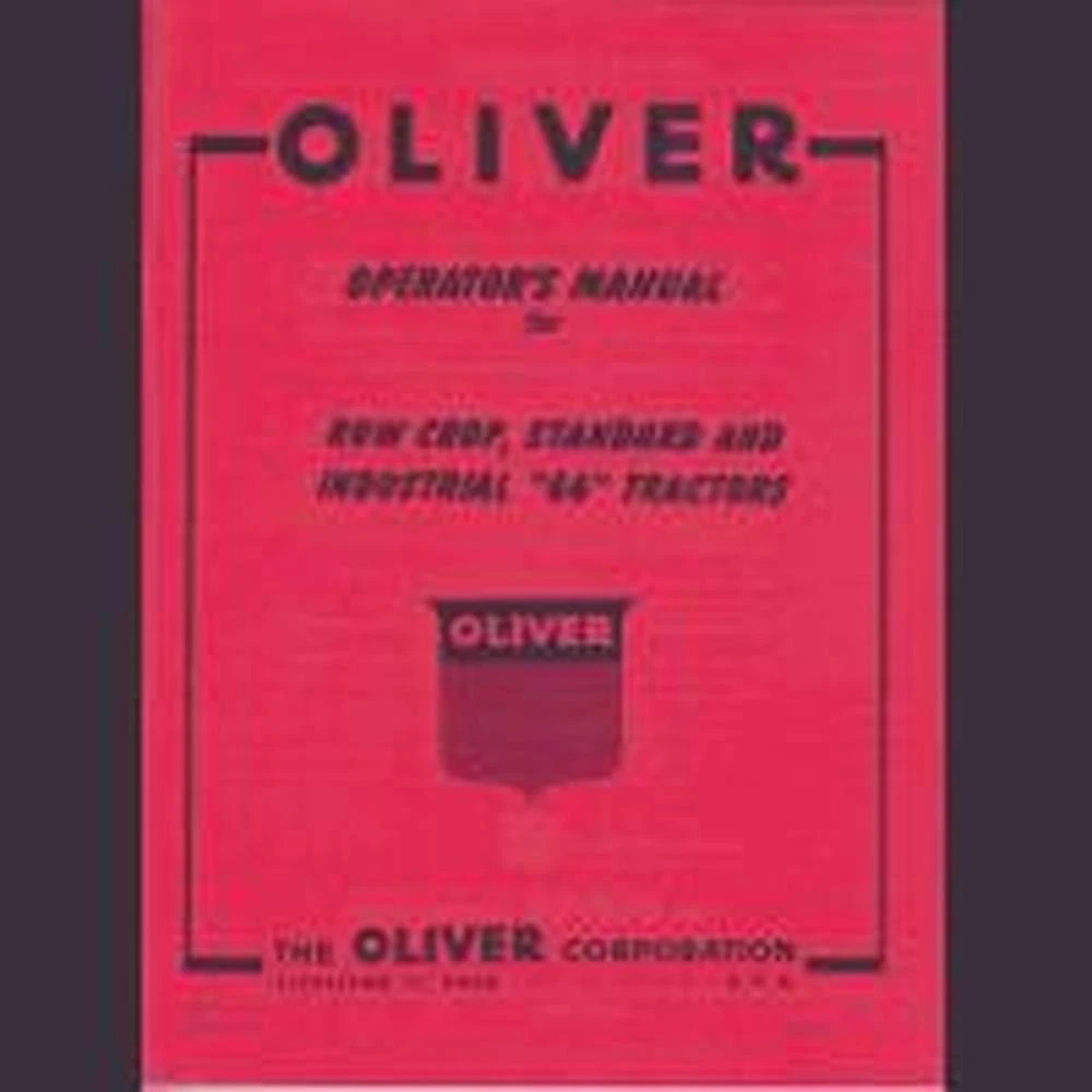 R5968 Operators Manual Fits Oliver