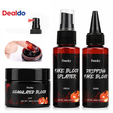 3PCS Halloween Fake Blood,Realistic Fake Blood Makeup for Cosplay