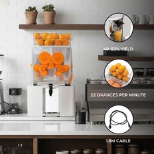 Commercial Fruit Juicer Automatic Orange Juice Squeezer Electric Machine Tap