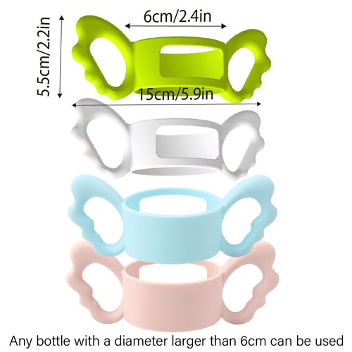 4pcs Universal Silicone Bottle Handle Easy Grip Handles for Water Bottles Cups - Picture 6 of 12