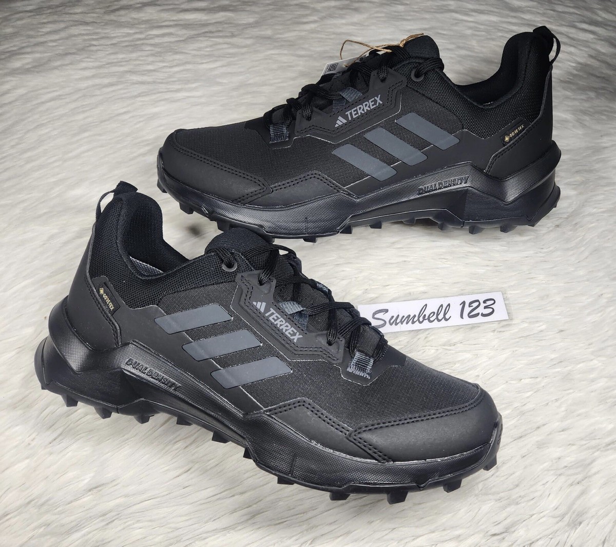 Adidas Terrex AX4 GTX Gore-Tex Hiking Trail Shoe Triple All Black