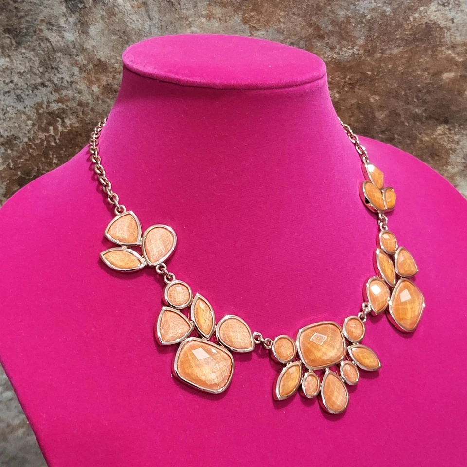 Collar Park Lane Highlight vidrio mandarina oro rosa Foto 2 de 4
