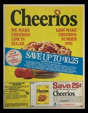 1982 General Mills Cheerios Toasted Oat Cereal Circular Coupon Advertisement
