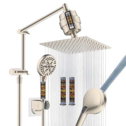 Filtered Shower Head 10” High Pressure Rainfall Shower Head with ...