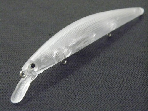 WLure Blank Unpainted Jerkbait Minnow Bass Fishing Lures 10 Per Pack UPM258 - Foto 5