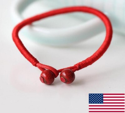Lucky Red String Bracelets Men Women Handmade Braided Bracelet Adjustable  US