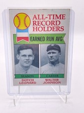 1979 DUTCH LEONARD, WALTER JOHNSON Topps #418 Good