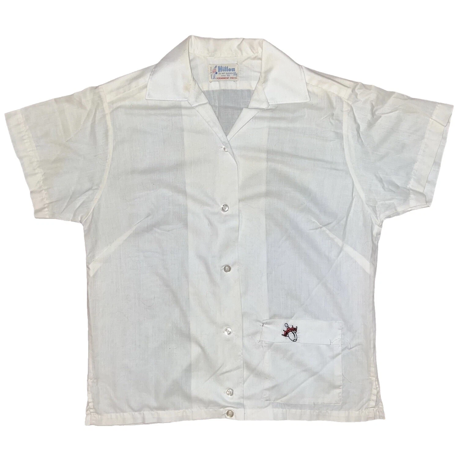 White Regular 1950s Vintage Casual Shirts for Men