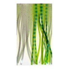 Trolling Lure Skirt Material for Lure Making 8 Inch White/Green Octopus Skirt