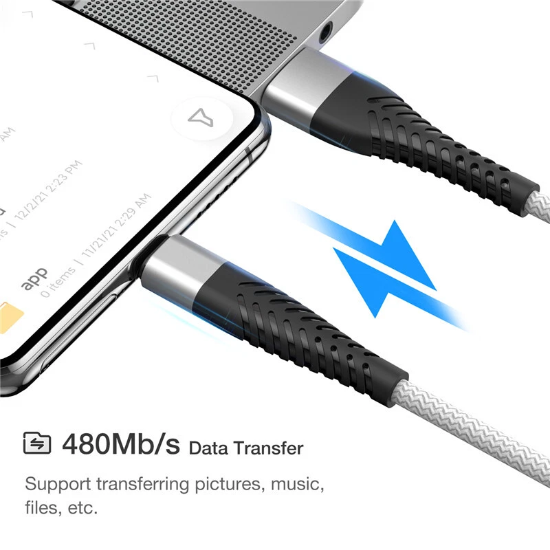 Type C USB C Fast Charging Charger Cable Cord For iPhone 15 Samsung S21 S20 S10 - Image 4 of 4