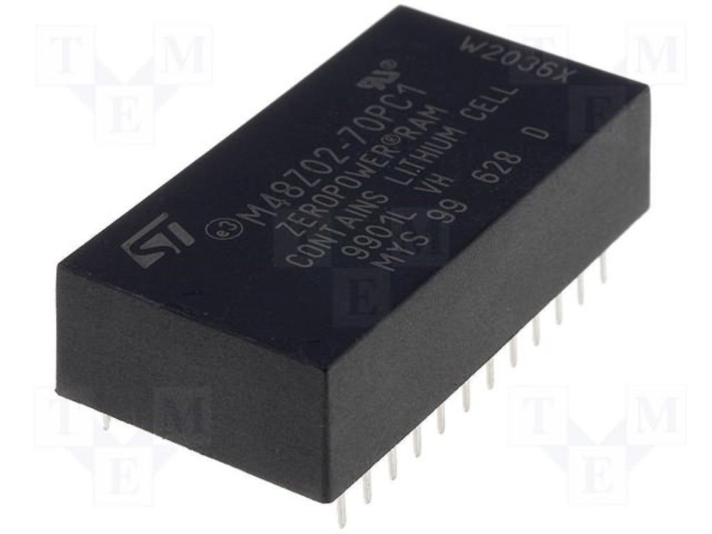 ST M48Z02-70PC1 DIP-24 5V 16 Kbit (2Kb x 8) ZEROPOWER SRAM