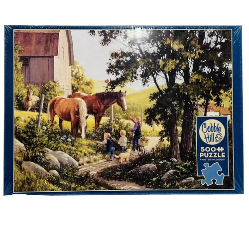 Cobble Hill Jigsaw Puzzle Summer Horses 500 Pieces 85038