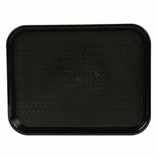 Serving Trays Black Plastic Fast Food Tray, 12 By 16-Inch, Set Of 12