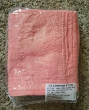 The Company Store Boudoir Pillow Sham Coral Reef Chaplin Matelasse Throw 12"×16"
