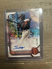 Alexander Suarez #Cpaasr /299 2022 Bowman Chrome Speckle RC Rookie Auto 