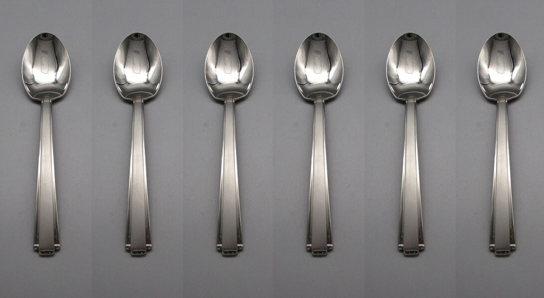 Oneida Stainless Satin Etage Large Serving Spoons - Set of Six * USA Made
Opens in a new window or t