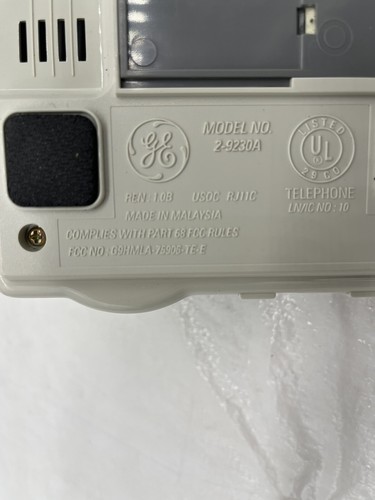 Teléfono fijo GE 12 números de memoria 2-9230A con cable teléfono de marcación rápida blanco - Imagen 7 de 10
