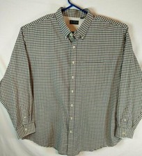 Arrow Button Up Shirt Men's Size 3 XLT Long Sleeve Multi Plaid Cotton Blend