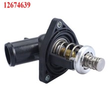 Termostato Refrigerante De Motor Con Conjunto De Carcasa Compatible Con Chevy Silverado 1500 Suburban Tahoe 2014-2020 Compatible Con GMC Yukon Compatible Con Cadillac Escalade, Repuesto Para ECA90659