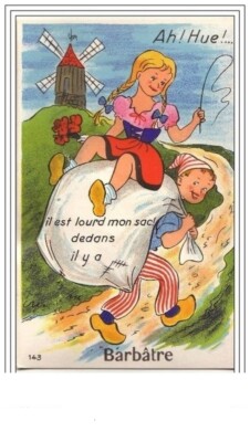 NOIRMOUTIER Ah! Hue! It's heavy my bag in there's BARBATRE (card - 2123