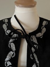 Alexa Chung For Ag Jeans The Walker Black Suede Coat/jacket, Bnwt, Size M