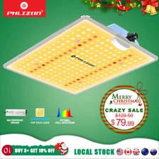 Phlizon 1000W LED Grow Light Full Spectrum Dimmable w/238 Diodes for 2x2FT Tents