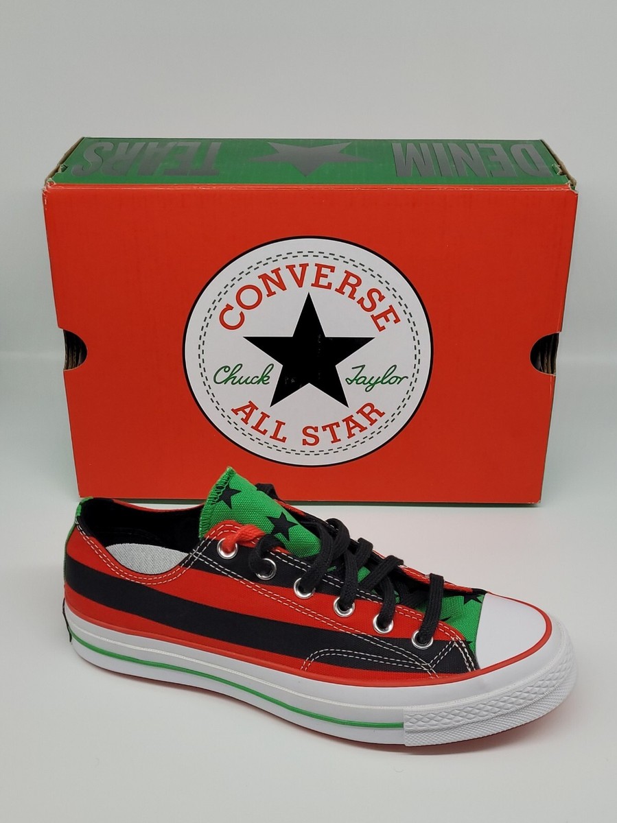Size 9.5 - Denim Tears x Converse Chuck 70 Low Pan-African Flag