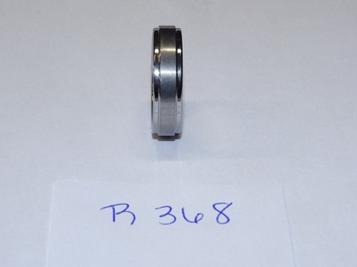 Triton Tungsten Carbide Wedding Ring 6mm Size 10-1/2 Silver w/ Raised Ctr. #R368