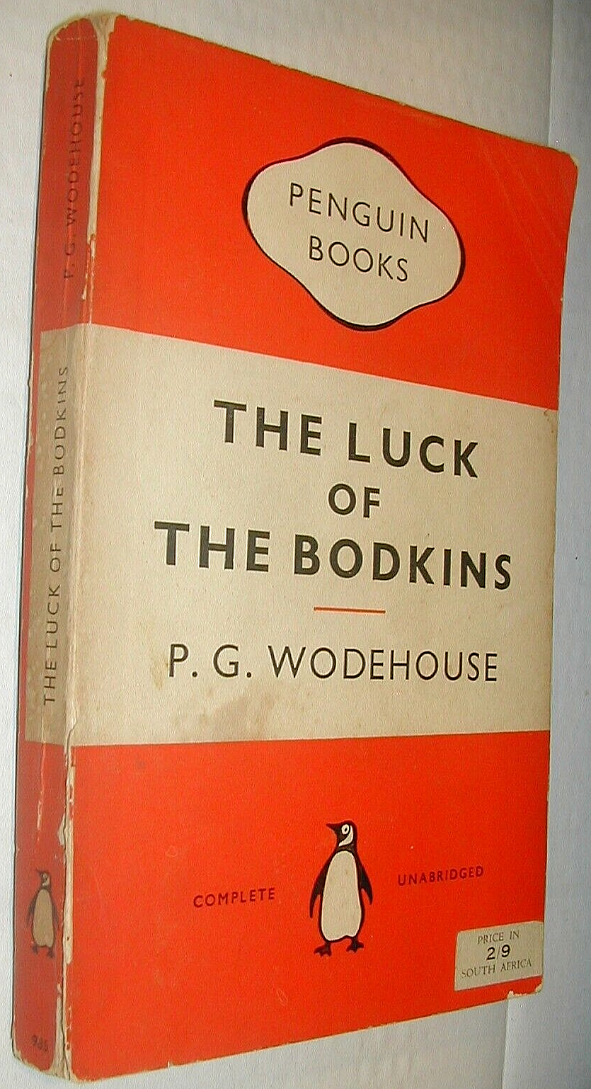 P G WODEHOUSE The Luck of the Bodkins 1954 1st PENGUIN Humour