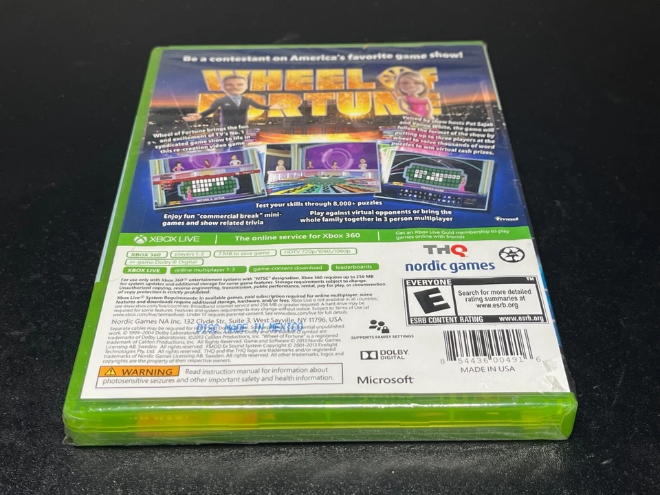 Wheel of Fortune Xbox 360🔥Fast Shipping🔥Factory Sealed - Image 4 of 4
