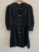 Sandro Paris 3/4 Sleeve Black Dress Size 34