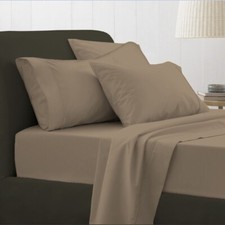Hotel Quality King-Sheet Set-ExtraDeep-1000 ThreadCount EgyptianCotton Beige