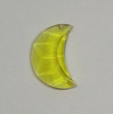 Swarovski Crystal Light Topaz 30mm Moon 8816 Suncatcher/ Pendant; Logo Etched