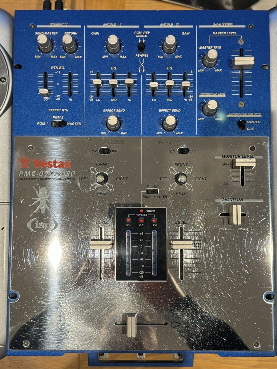Ultra Rare Vestax PMC-07 Pro ISP Professional Quadrophonic Ultra Rare Vestax PMC-07 Pro ISP Professional Quadrophonic