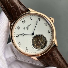 Sugess Enamel Dial Tourbillon Seagull ST8230 Mechanical Mens Mens Watch SU8230RW