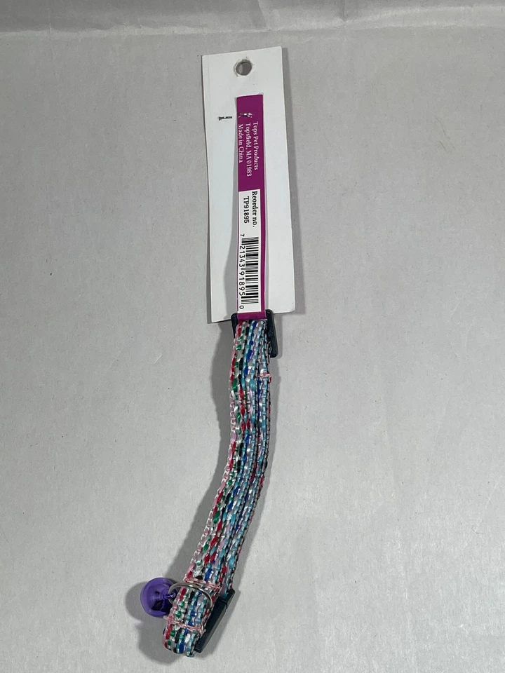 Guardian Gear Cat Collar Aqua Confetti Breakaway Bell Cute Adjustable Safety - Image 4 of 4