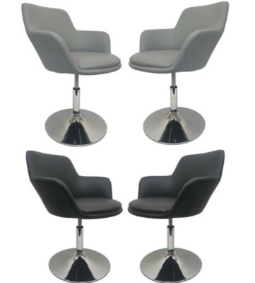 Modern swivel Dining Breakfast Lounge Chairs Upholstered Seats