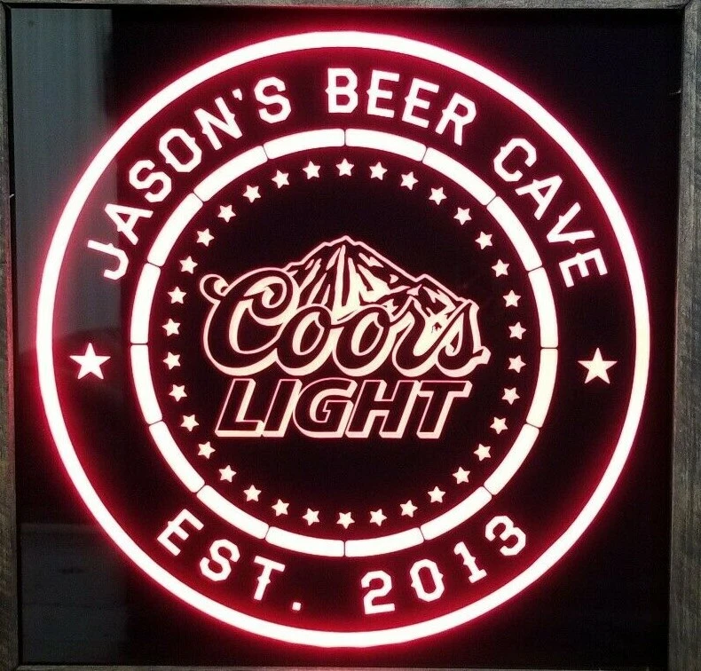 Coors light led sign deals