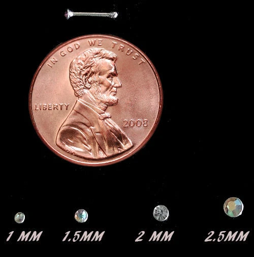 925 Sterling Silver Nose Bone Ring stud 1MM  1.5MM 2MM 2.5MM CZ 22G comfort top - Image 3 of 3