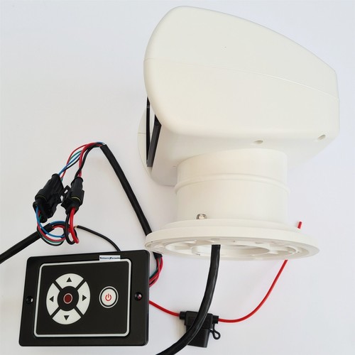 12V 100W Remote Control Spotlight - Marine, Truck, Car, Off-Road Searchlight - Picture 4 of 5