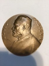 Médaille Louis Pasteur Bronze Par Oscar Roty.